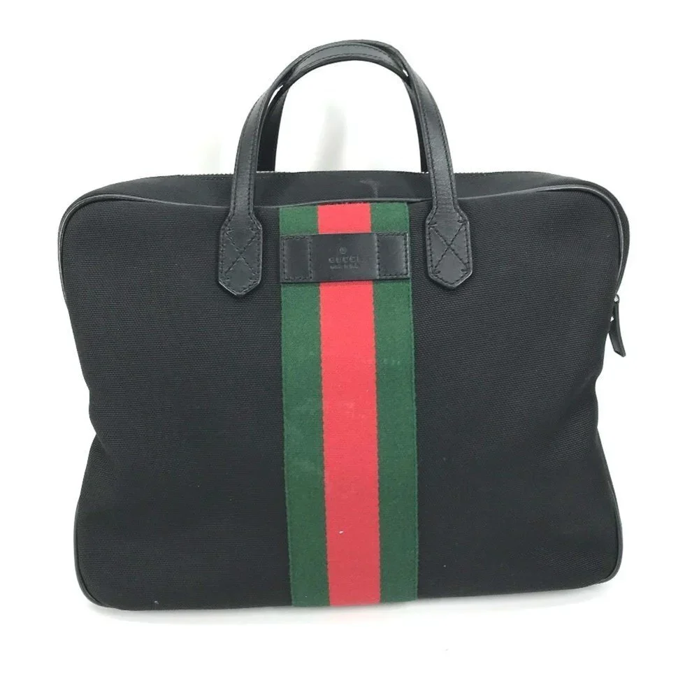 GUCCI Black Leather Shoulder Bag - Picture 1 of 14